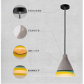 Lampes suspendues d&#39;intérieur nordiques en béton Lampe suspension industrielle en ciment